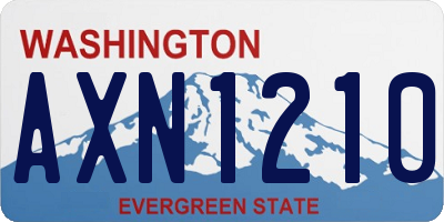 WA license plate AXN1210