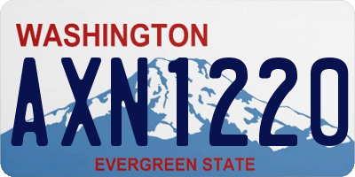 WA license plate AXN1220
