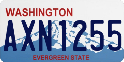 WA license plate AXN1255