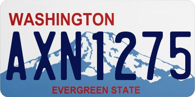 WA license plate AXN1275