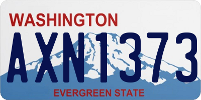 WA license plate AXN1373