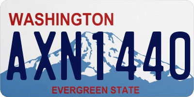 WA license plate AXN1440