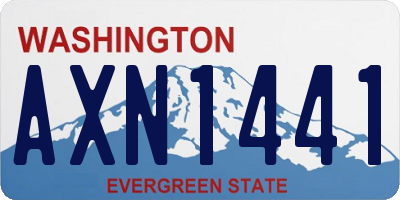 WA license plate AXN1441