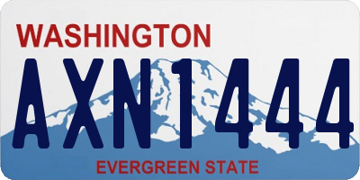 WA license plate AXN1444
