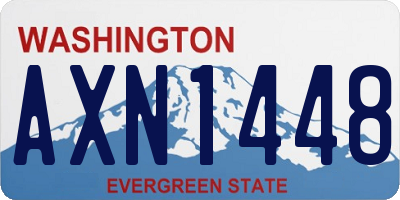 WA license plate AXN1448