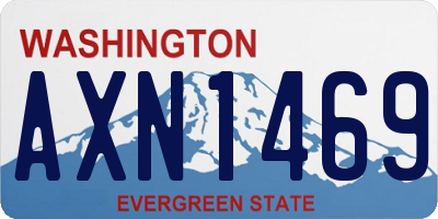 WA license plate AXN1469