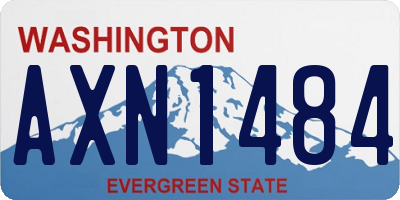 WA license plate AXN1484