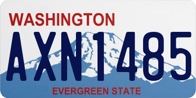WA license plate AXN1485