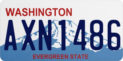 WA license plate AXN1486
