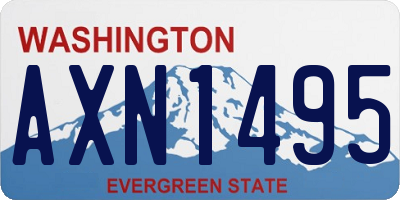WA license plate AXN1495