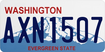 WA license plate AXN1507