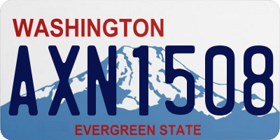 WA license plate AXN1508
