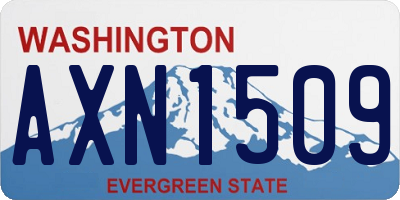 WA license plate AXN1509
