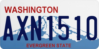 WA license plate AXN1510