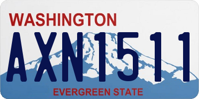 WA license plate AXN1511