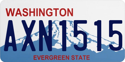 WA license plate AXN1515