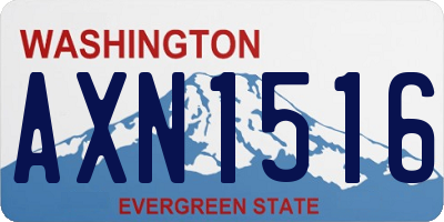 WA license plate AXN1516
