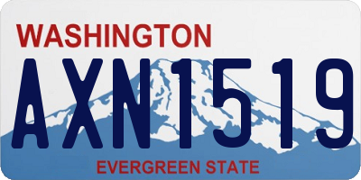WA license plate AXN1519