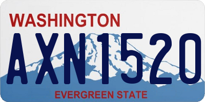 WA license plate AXN1520