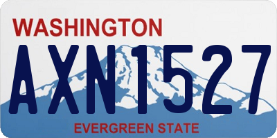 WA license plate AXN1527