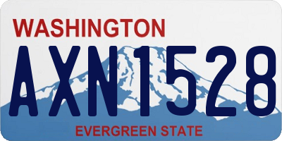 WA license plate AXN1528
