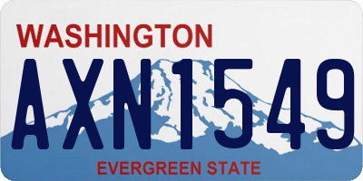 WA license plate AXN1549