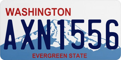 WA license plate AXN1556