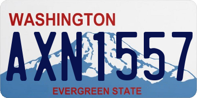 WA license plate AXN1557