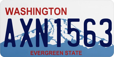 WA license plate AXN1563