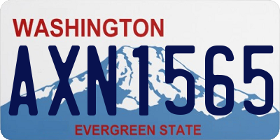 WA license plate AXN1565