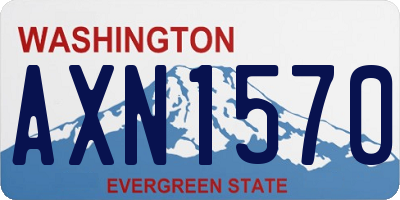 WA license plate AXN1570
