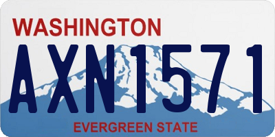 WA license plate AXN1571