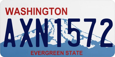 WA license plate AXN1572