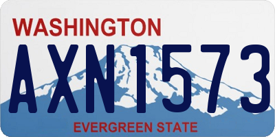 WA license plate AXN1573