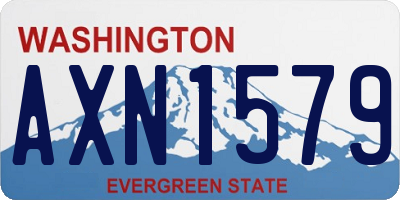 WA license plate AXN1579