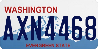 WA license plate AXN4468