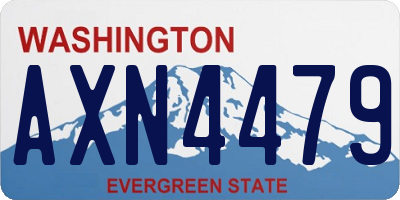 WA license plate AXN4479