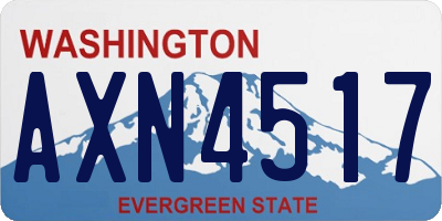 WA license plate AXN4517