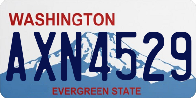 WA license plate AXN4529