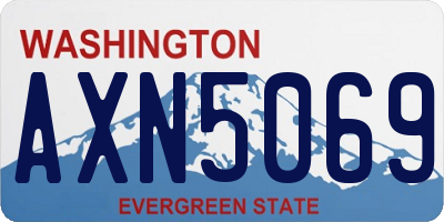 WA license plate AXN5069