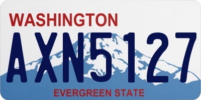 WA license plate AXN5127