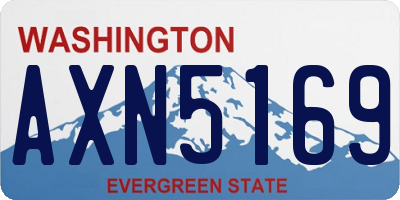 WA license plate AXN5169