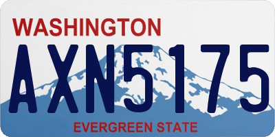 WA license plate AXN5175