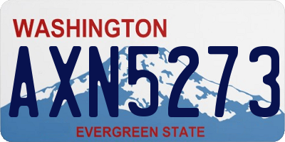 WA license plate AXN5273