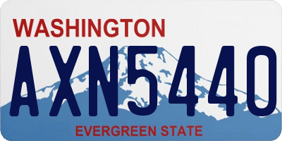 WA license plate AXN5440