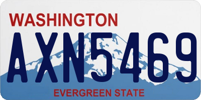WA license plate AXN5469