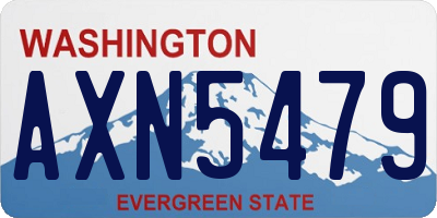 WA license plate AXN5479