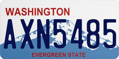 WA license plate AXN5485