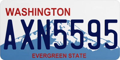 WA license plate AXN5595