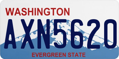 WA license plate AXN5620